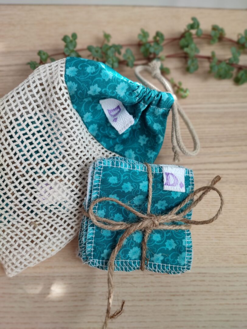 Bolsa con 7 toallitas desmaquillantes Aquamarine Flowers