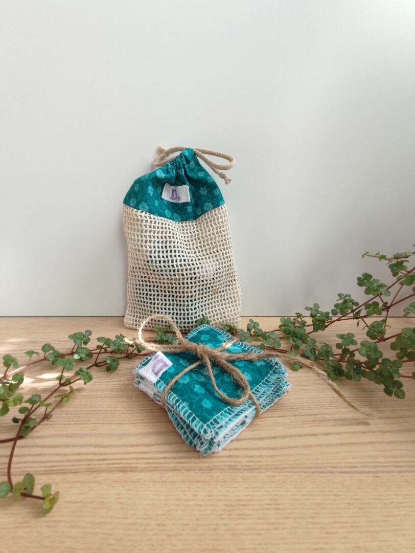 Bolsa con 7 toallitas desmaquillantes Aquamarine Flowers - Imagen 2
