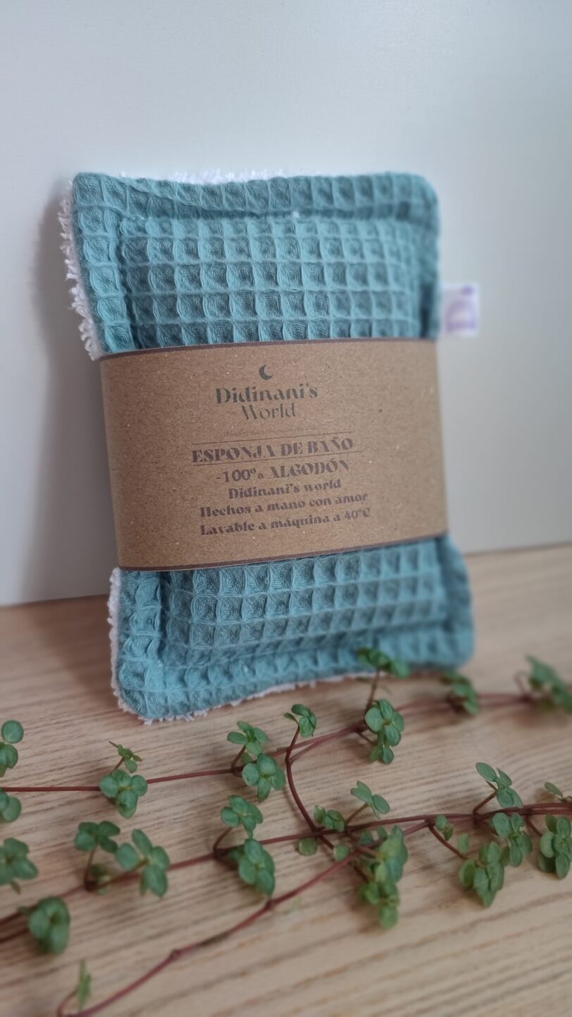 Esponja de baño Waffle Mint